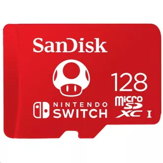 SanDisk MicroSDXC kartica 128 GB za Nintendo Switch (R: 100 / W: 90 MB / s, UHS-I, V30, U3, C10, A1) licencirani proizvod, Super Mario