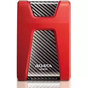 ADATA vanjski HDD 1TB USB 3.1 DashDrive Durable HD650, crveni (guma, otporan na udarce)