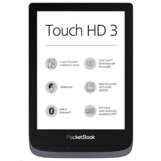 POCKETBOOK 632 Touch HD 3, metalik siva, 16 GB POCKETBOOK 632 Touch HD 3, metalik siva, 16 GB