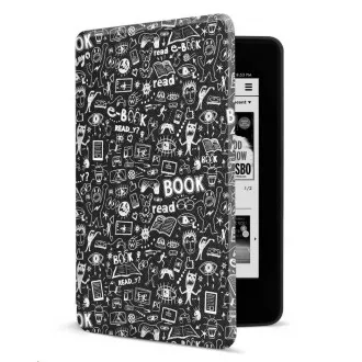 CONNECT IT torbica za Amazon NOVO Kindle Paperwhite 4 (2018), crni Doodle