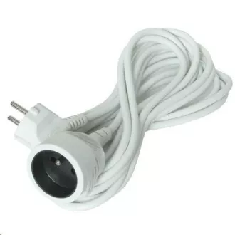 Solight produžni kabel - konektor, 1 utičnica, 5 m, 3 x 1 mm2, bijeli
