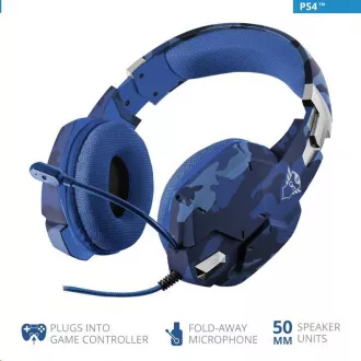 Trust GXT 322B Carus gaming slušalice za PS4 i PS5 - camo plava