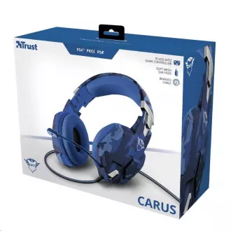 Trust GXT 322B Carus gaming slušalice za PS4 i PS5 - camo plava