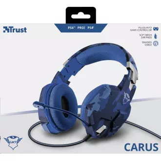 Trust GXT 322B Carus gaming slušalice za PS4 i PS5 - camo plava
