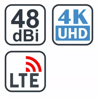 EVOLVEO Jade 2, aktivna vanjska DVB-T2 antena, LTE filter, 4G, 5G
