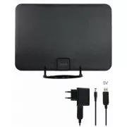 EVOLVEO Xany 2A, 230/5V, aktivna sobna antena FM/DAB+/DVB-T2, LTE filter, 4G, 5G