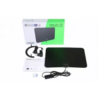 EVOLVEO Xany 2A, 230/5V, aktivna sobna antena FM/DAB+/DVB-T2, LTE filter, 4G, 5G