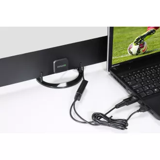 EVOLVEO Xany 2B, 230/5V, aktivna sobna antena FM/DAB+/DVB-T2, LTE filter, 4G, 5G