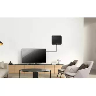 EVOLVEO Xany 2C LTE 230/5V, aktivna sobna antena FM/DAB+/DVB-T/T2, LTE filter
