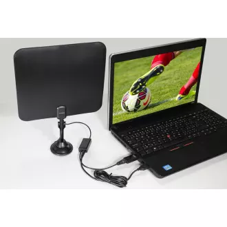 EVOLVEO Xany 2C LTE 230/5V, aktivna sobna antena FM/DAB+/DVB-T/T2, LTE filter