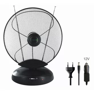 EVOLVEO Xany 4, 230/12V, aktivna sobna antena FM/DAB+/DVB-T2, LTE filter, 4G, 5G