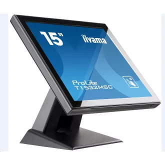 Iiyama ProLite T1532MSC-B5AG, 38,1 cm (15''), projicirani kapacitivni, 10 TP, crni Iiyama ProLite T1532MSC-B5AG, 38,1 cm (15''), projicirani kapacitivni, 10 TP, crni