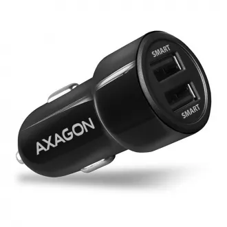 AXAGON PWC-5V5, SMART auto punjač, 2x port 5V-2.4A + 2.4A, 24W AXAGON PWC-5V5, SMART auto punjač, 2x port 5V-2.4A + 2.4A, 24W