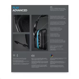Logitech G935 slušalice za igranje, bežične 7.1, slušalice za igre LIGHTSYNC - EMEA