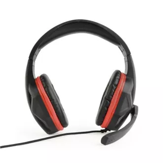 GEMBIRD slušalice s mikrofonom GHS-03, gaming, crno-crvene