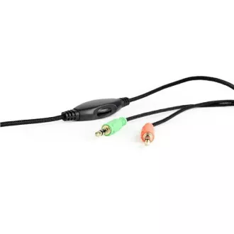 GEMBIRD slušalice s mikrofonom GHS-03, gaming, crno-crvene
