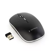GEMBIRD miš MUSW-4B-01, crni, bežični, USB nano prijemnik