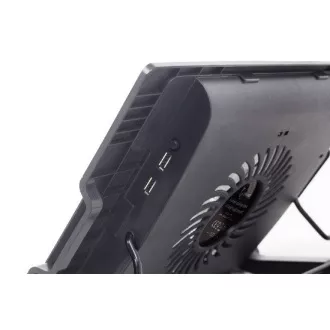 GEMBIRD Stalak za prijenosna računala NBS-1F17T-01, za prijenosna računala do 17", 150mm ventilator, LED, crna