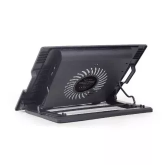 GEMBIRD Stalak za prijenosna računala NBS-1F17T-01, za prijenosna računala do 17", 150mm ventilator, LED, crna