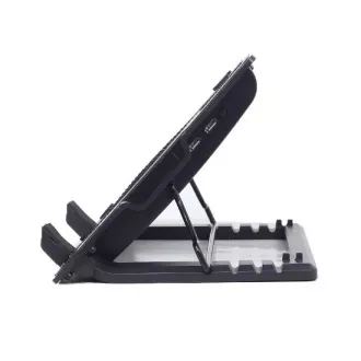 GEMBIRD Stalak za prijenosna računala NBS-1F17T-01, za prijenosna računala do 17", 150mm ventilator, LED, crna