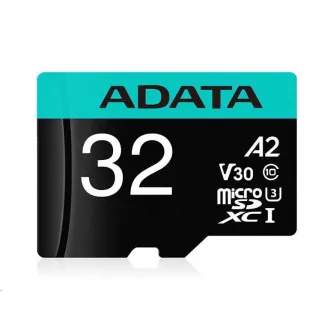 ADATA MicroSDHC kartica 32GB Premier Pro UHS-I V30S (R: 100MB) + SD adapter ADATA MicroSDHC kartica 32GB Premier Pro UHS-I V30S (R: 100MB) + SD adapter