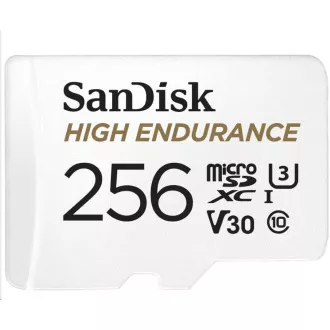 SanDisk MicroSDXC kartica 256GB High Endurance (R:100/W:40 MB/s, Class 10, U3 V30) + adapter SanDisk MicroSDXC kartica 256GB High Endurance (R:100/W:40 MB/s, Class 10, U3 V30) + adapter