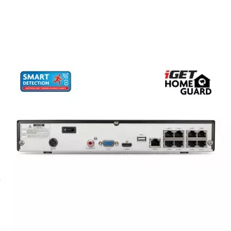 iGET HOMEGUARD HGNVK85304 PoE sustav kamera s SMART detekcijom pokreta, 8-kanalni FullHD NVR + 4x FullHD vanjska kamera