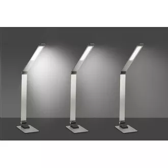 Solight LED stolna lampa s prigušivanjem, 11W, promjena kromatičnosti, brušeni aluminij, srebrna