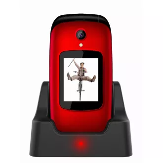 EVOLVEO EasyPhone FD, mobilni telefon za starije osobe sa postoljem za punjenje (crvena boja) EVOLVEO EasyPhone FD, mobilni telefon za starije osobe sa postoljem za punjenje (crvena boja)