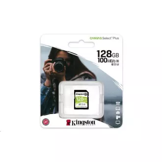 Kingston 128 GB SecureDigital Canvas Select Plus (SDXC) 100R 85W Class 10 UHS-I