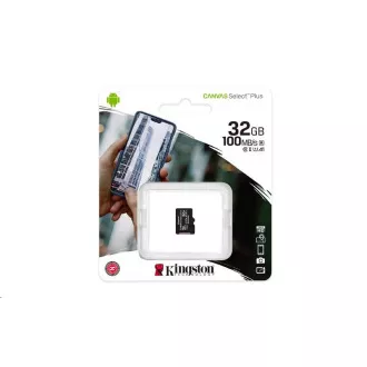 Kingston 32GB micSDHC Canvas Select Plus 100R A1 C10 - 1 kom Kingston 32GB micSDHC Canvas Select Plus 100R A1 C10 - 1 kom