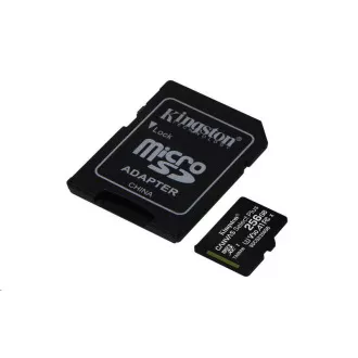Kingston 256GB micSDXC Canvas Select Plus 100R A1 C10 kartica + SD adapter Kingston 256GB micSDXC Canvas Select Plus 100R A1 C10 kartica + SD adapter