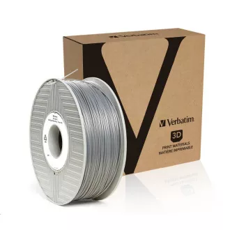 VERBATIM 3D printer filament ABS 1,75 mm, 404 m, 1 kg srebrno / metal siva (STARI PN 55016)