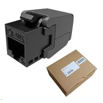 Solarix MULTIPACK 24 kom - keystone CAT5E UTP RJ45 crni samorezajući SXKJ-5E-UTP-BK-SA