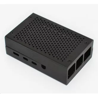 Aluminijska kutija za Raspberry Pi 4B, crna