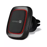 CONNECT IT InCarz 4Strong360 CARBON univerzalni magnetni držač za auto, 4 magneta, crveni