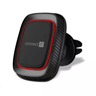 CONNECT IT InCarz 4Strong360 CARBON univerzalni magnetni držač za auto, 4 magneta, crveni