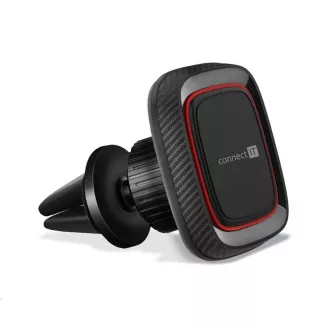 CONNECT IT InCarz 4Strong360 CARBON univerzalni magnetni držač za auto, 4 magneta, crveni