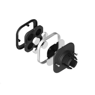 CONNECT IT InCarz 4Strong360 CARBON univerzalni magnetni držač za auto, 4 magneta, crveni
