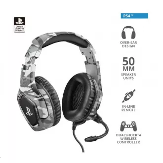 TRUST GXT 488 Forze-G PS4 gaming slušalice - Sony Licencirano - sivo