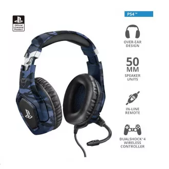 TRUST GXT 488 Forze-B PS4 gaming slušalice - Sony Licencirano - plavo