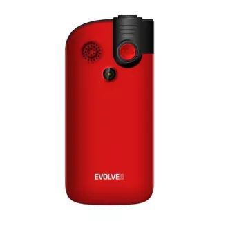 EVOLVEO EasyPhone FM, mobilni telefon za starije osobe sa postoljem za punjenje (crvena boja)