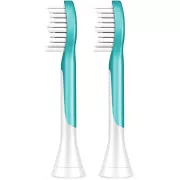 Philips HX6042/33 Sonicare For Kids, zamjenska glava, za djecu, standardna veličina, 2 komada, na kopču, aqua