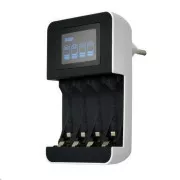 Solight punjač s LCD zaslonom, AC 230V, 450mA, 4 kanala, AA / AAA, mikroprocesorski upravljan