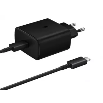 Samsung putni punjač EP-TA845XBE, Quickcharge 45W, USB-C, crni