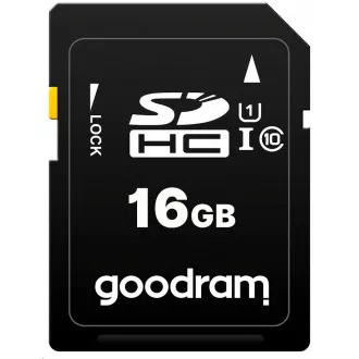 GOODRAM SDHC kartica 16 GB (R: 100 / W: 10 MB / s) UHS-I Class 10 GOODRAM SDHC kartica 16 GB (R: 100 / W: 10 MB / s) UHS-I Class 10