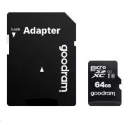 GOODRAM MicroSDXC kartica 64GB M1AA, UHS-I Class 10, U1 + adapter