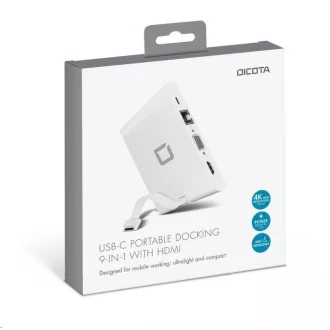 DICOTA USB-C prijenosna priključna stanica 9-u-1 s HDMI
