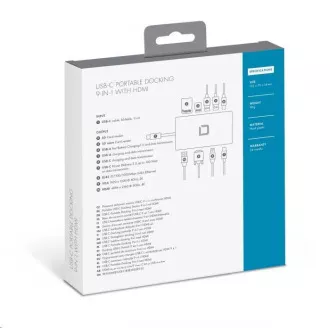 DICOTA USB-C prijenosna priključna stanica 9-u-1 s HDMI