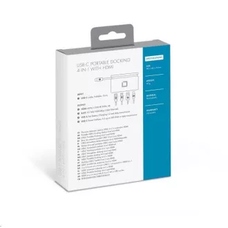 DICOTA USB-C prijenosna priključna stanica 4-u-1 s HDMI